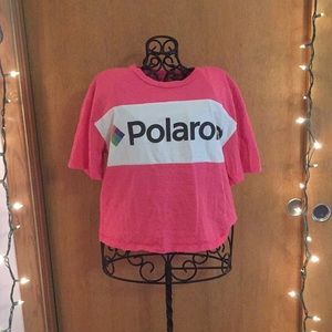 Polaroid cropped shirt ! π€©